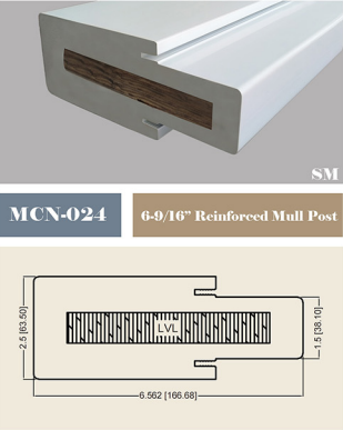 MCN-024 6-9/16″Reinforced Mull Post