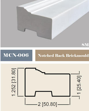 Notched Back Brickmeuld