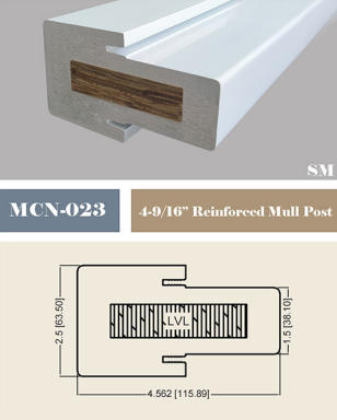 MCN-023 4-9/16″ Reinforced Mull Post