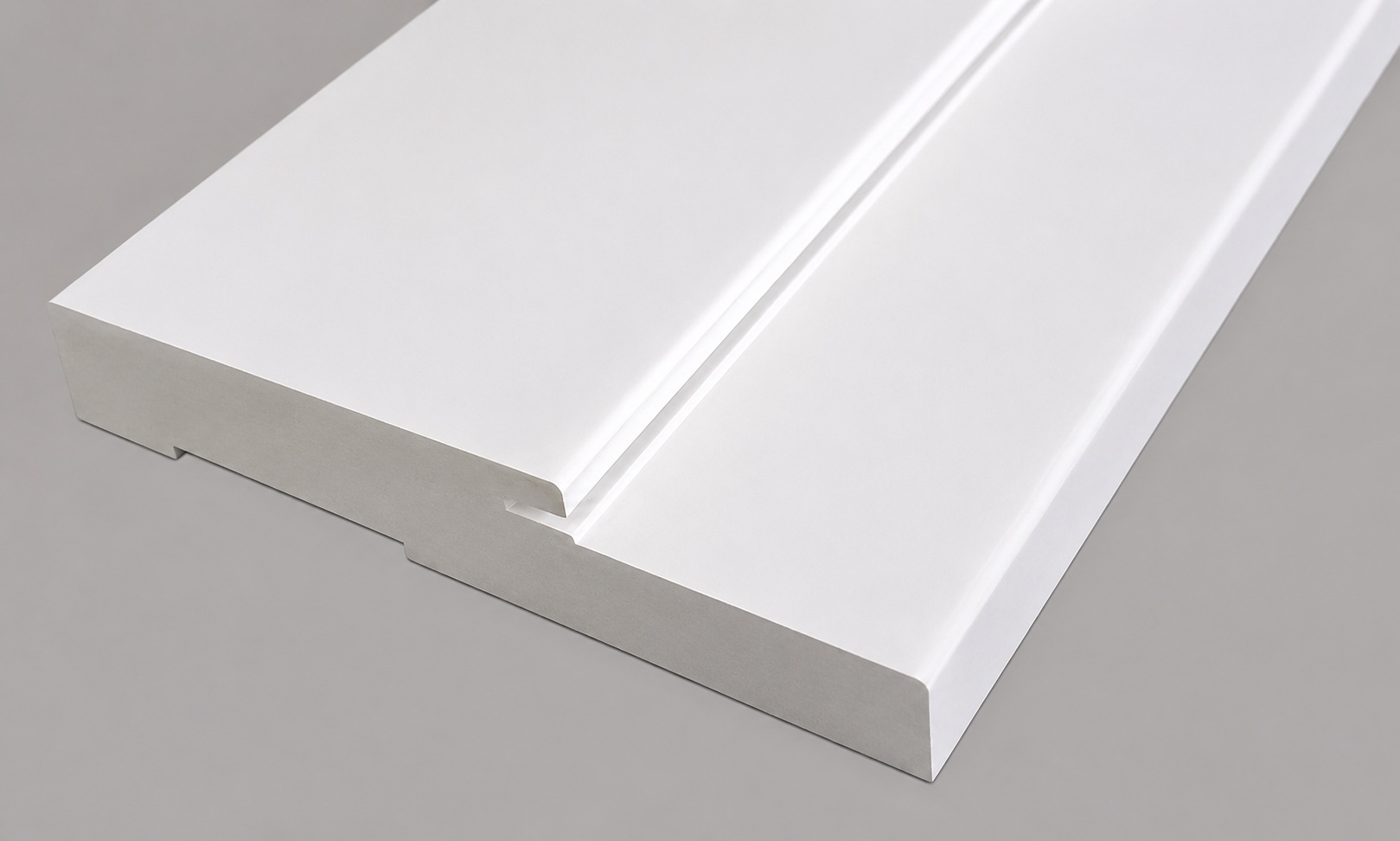 A PVC door jamb