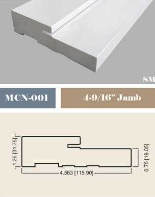 pvc door jamb